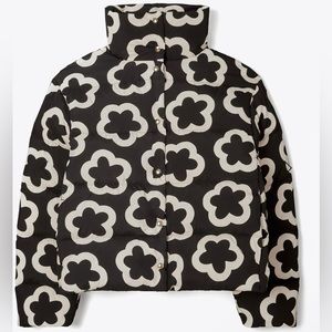 Tory Burch Lightweight Printed Down Jacket Size Small